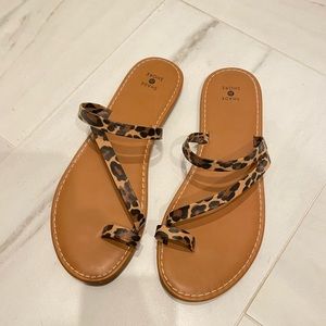 Shade & Shore Women’s 11 Leopard Sandals